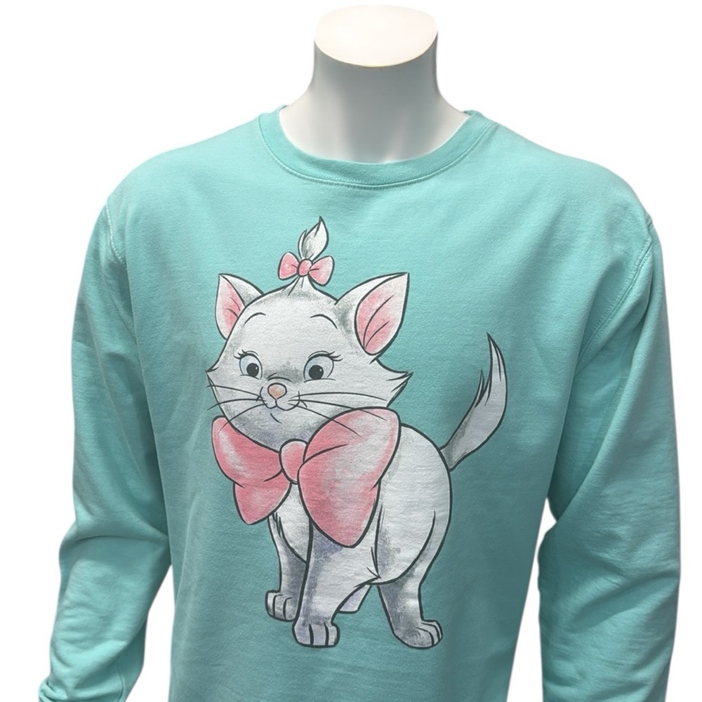 Disney Exclusive Aristocats Marie Portrait Pullover Crewneck Spirit Shirt XL EUC - Picture 7 of 10